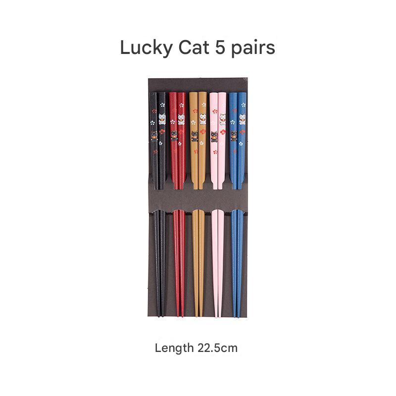 Japanese Handmade Solid Wood Chopstick Set – Elegant & Non-Slip