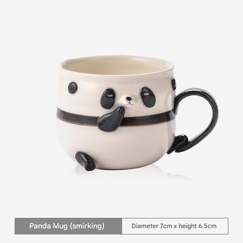 Adorable Panda Ceramic Cups | Cute 3D Coffee Mugs