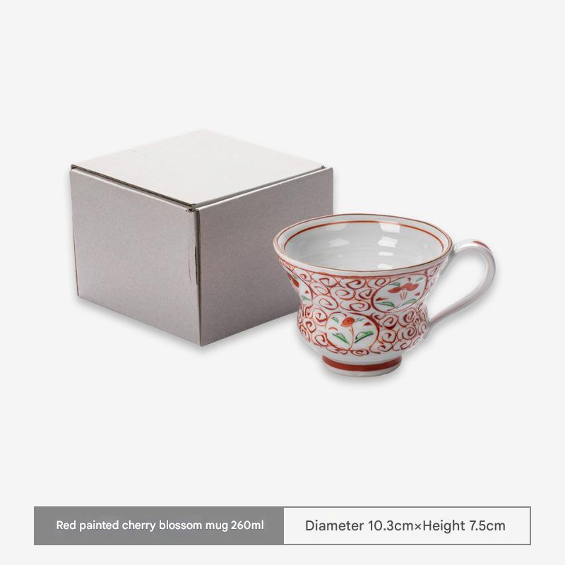 Japanese Cherry Branch Mino Ware Mug - Unique and Festive