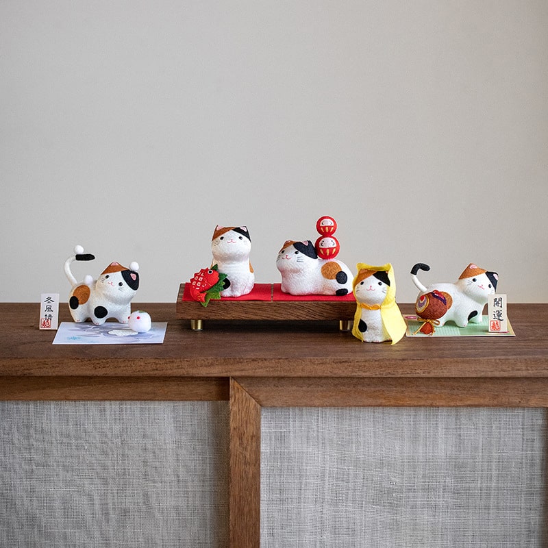 Cute decorative Japanese fortune cat gift set