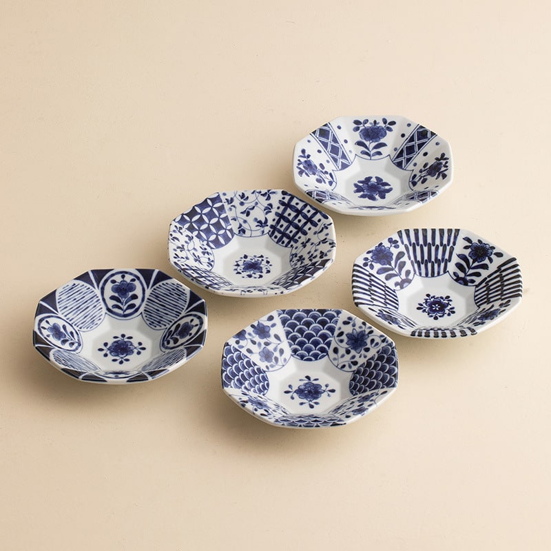 Close-up of traditional Japanese soup bowls and chopsticks