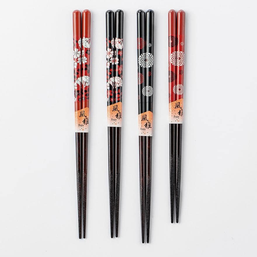 Elegant handmade chopsticks placed on a dining plate