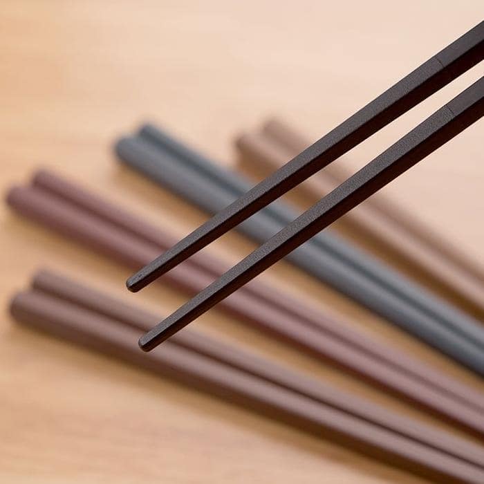 Handmade solid wood Japanese chopsticks set in vibrant colors