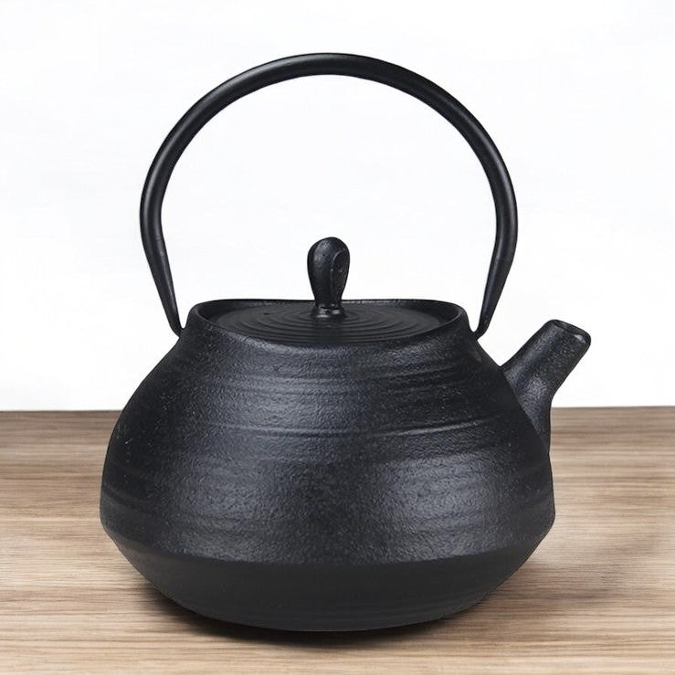 Premium cast iron teapot for brewing tea