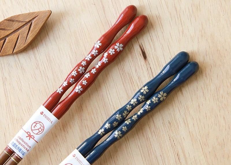 Sakura Lacquered Japanese Chopsticks