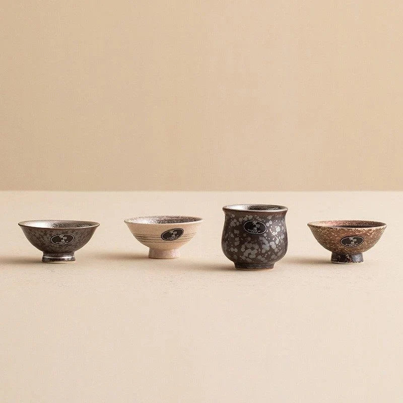 Handcrafted Ceramic Sake Cup Set - Unique Artisan Designs