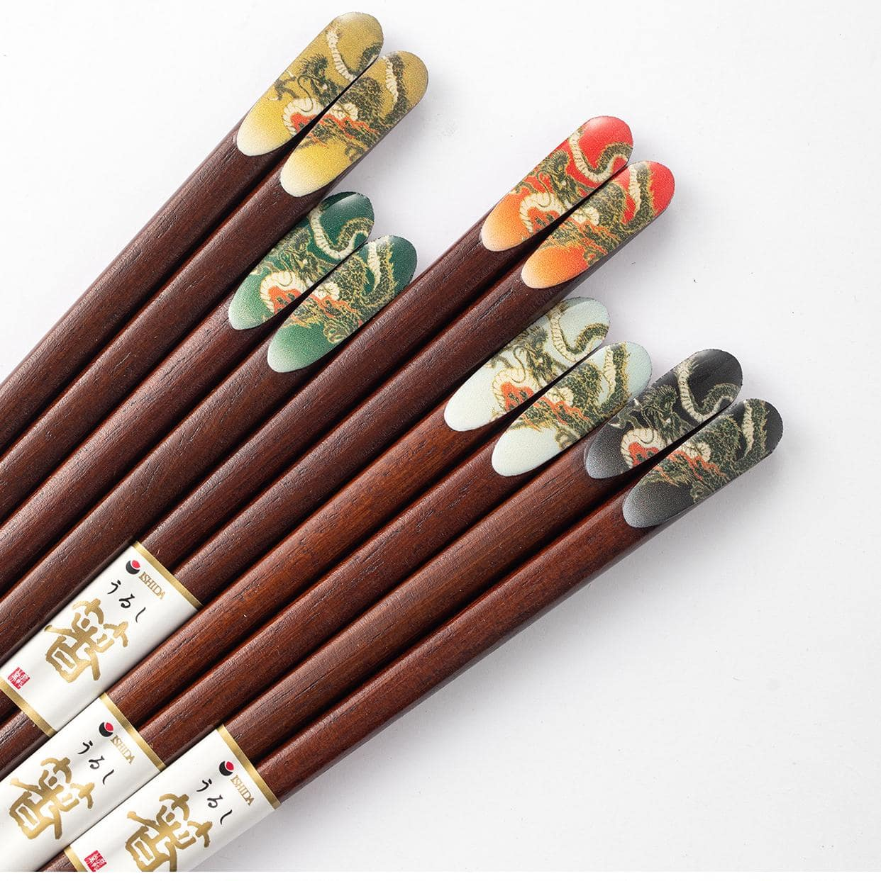 Artistic Dragon-Themed Wooden Chopsticks – Elegant & Durable