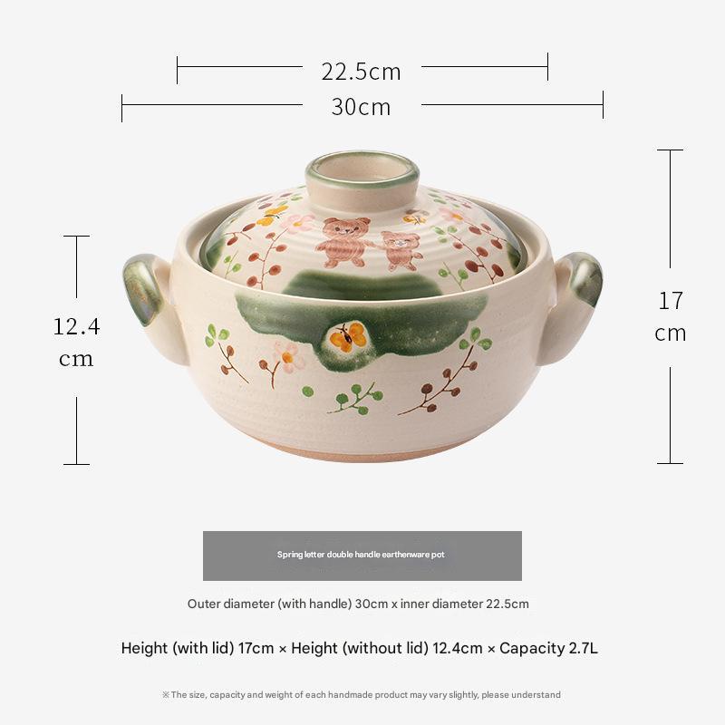 Hand-Painted Ceramic Casserole Dish – Artistic & Durable