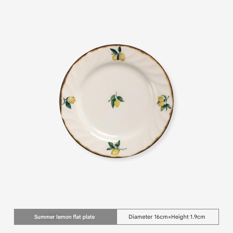 Handmade Japanese Ceramic Lemon Plates – Timeless Elegance