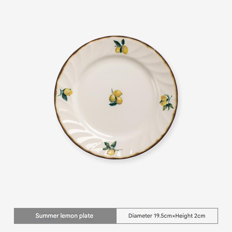 Handmade Japanese Ceramic Lemon Plates – Timeless Elegance