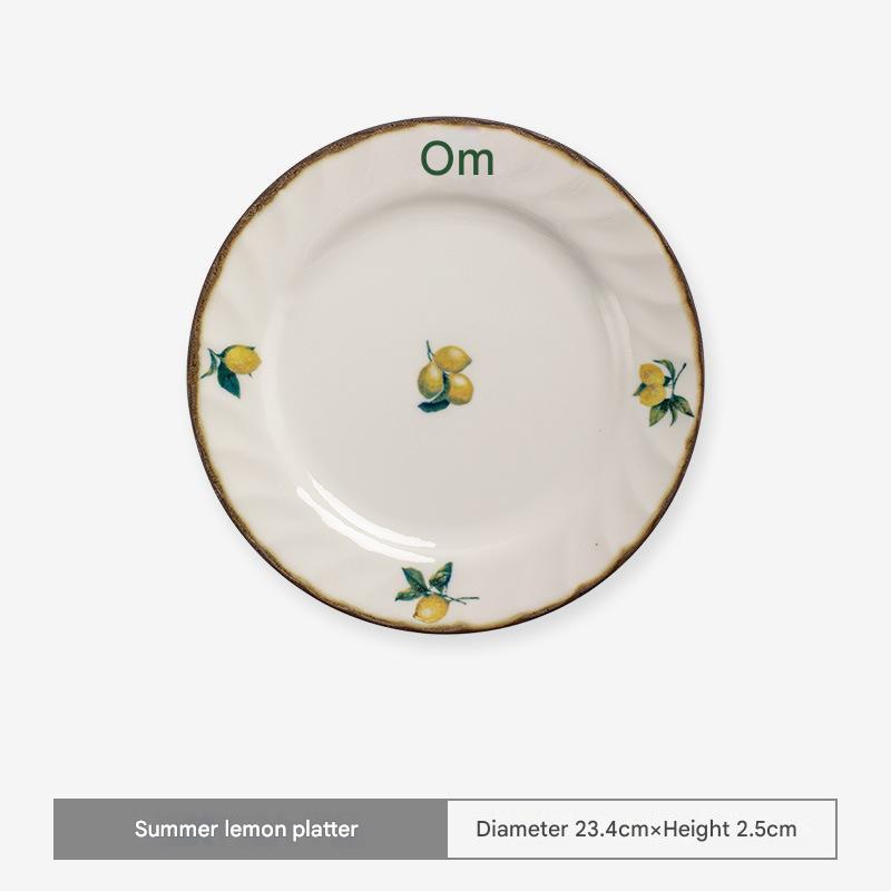 Handmade Japanese Ceramic Lemon Plates – Timeless Elegance