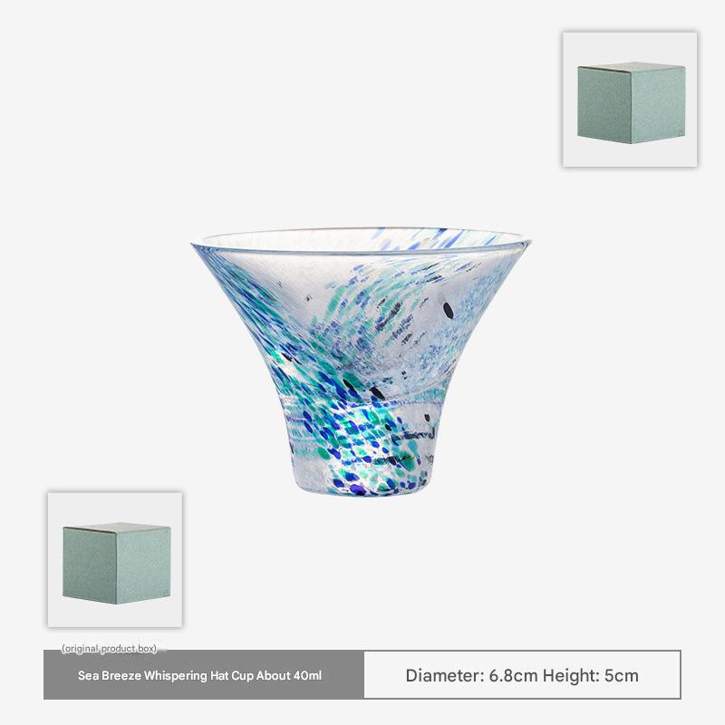 Handcrafted Artistic Glass Cups - Vibrant and Elegant