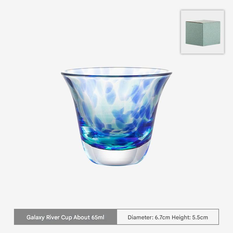 Handcrafted Artistic Glass Cups - Vibrant and Elegant