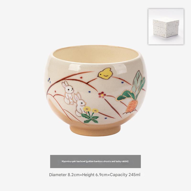 Whimsical Hand-Painted Ceramic Cups | Artistic Drinkware