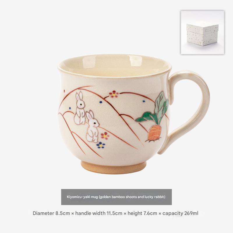 Whimsical Hand-Painted Ceramic Cups | Artistic Drinkware