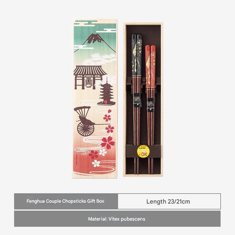 Japanese Art-Inspired Chopsticks Set – Elegant & Durable