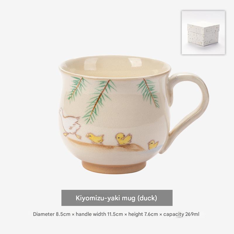 Whimsical Hand-Painted Ceramic Cups | Artistic Drinkware