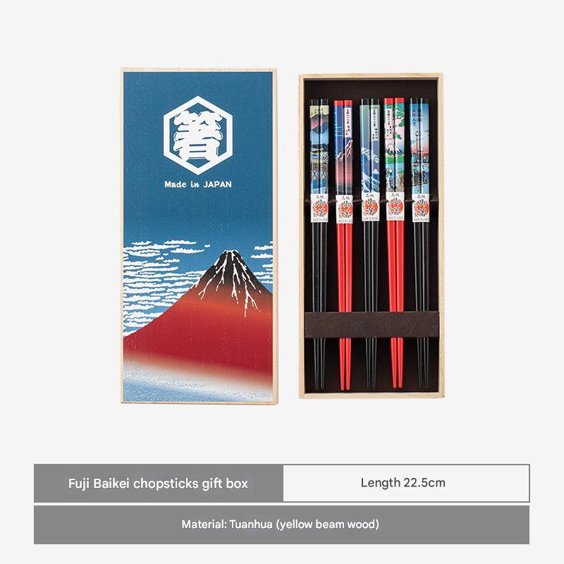 Japanese Art-Inspired Chopsticks Set – Elegant & Durable