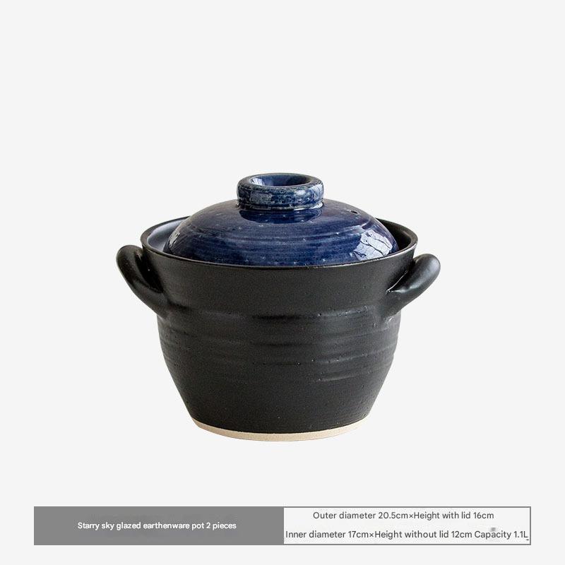 Double-Lid Japanese Donabe Pot - Elegant & Durable