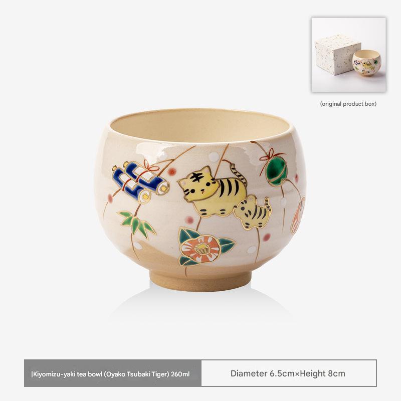 Whimsical Hand-Painted Ceramic Cups | Artistic Drinkware