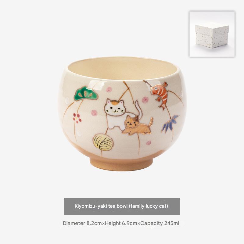 Whimsical Hand-Painted Ceramic Cups | Artistic Drinkware