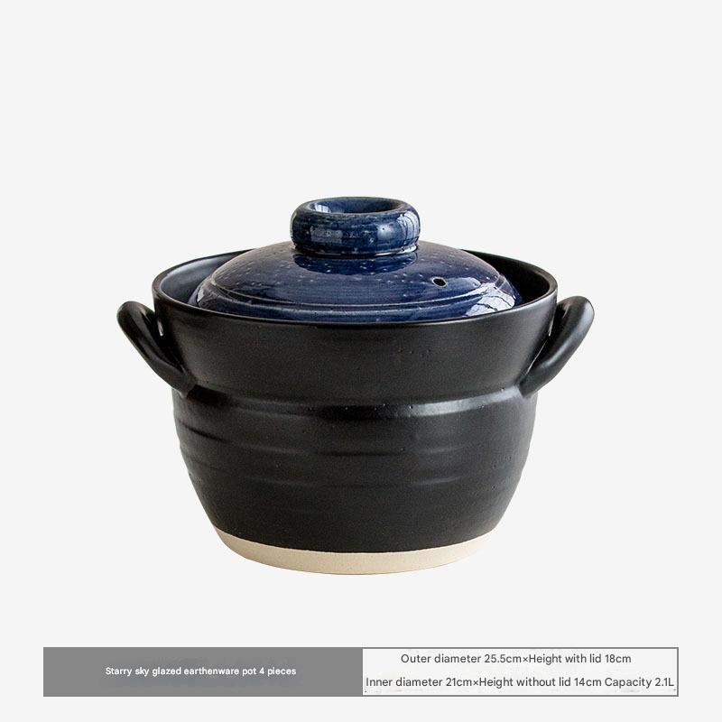 Double-Lid Japanese Donabe Pot - Elegant & Durable