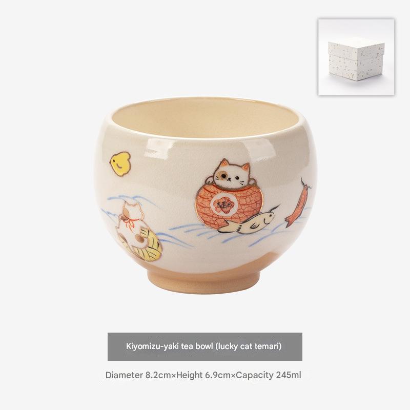 Whimsical Hand-Painted Ceramic Cups | Artistic Drinkware