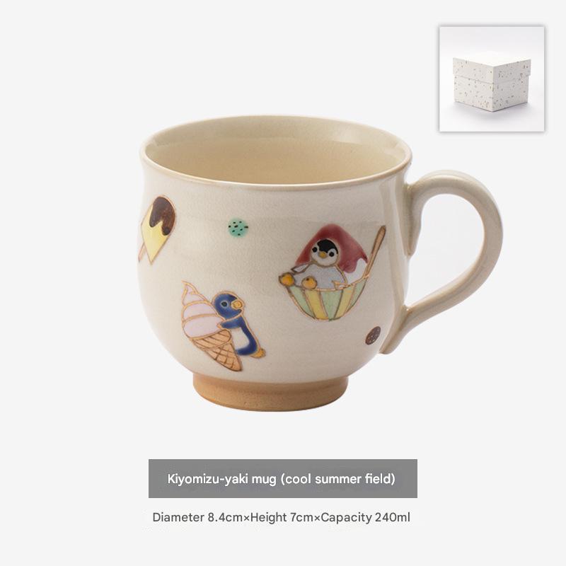 Whimsical Hand-Painted Ceramic Cups | Artistic Drinkware