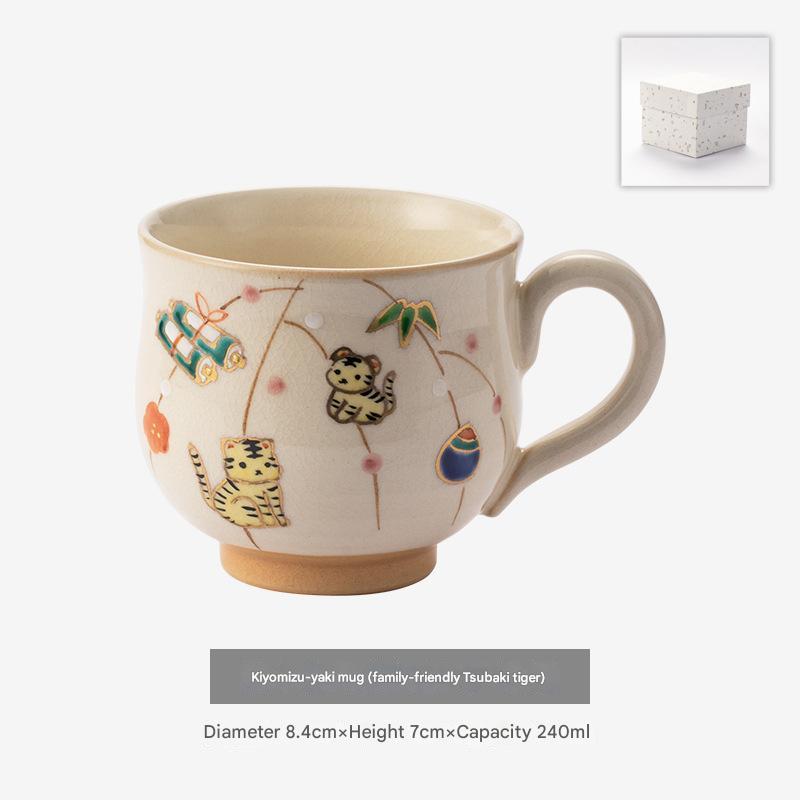 Whimsical Hand-Painted Ceramic Cups | Artistic Drinkware