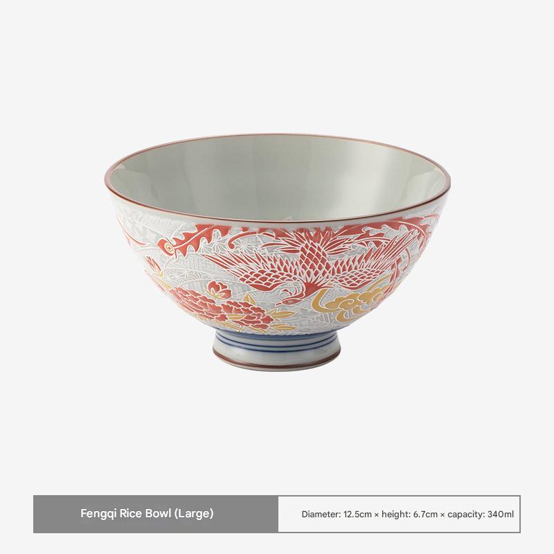 Handcrafted Porcelain Dragon Bowls – Elegant Traditional Design