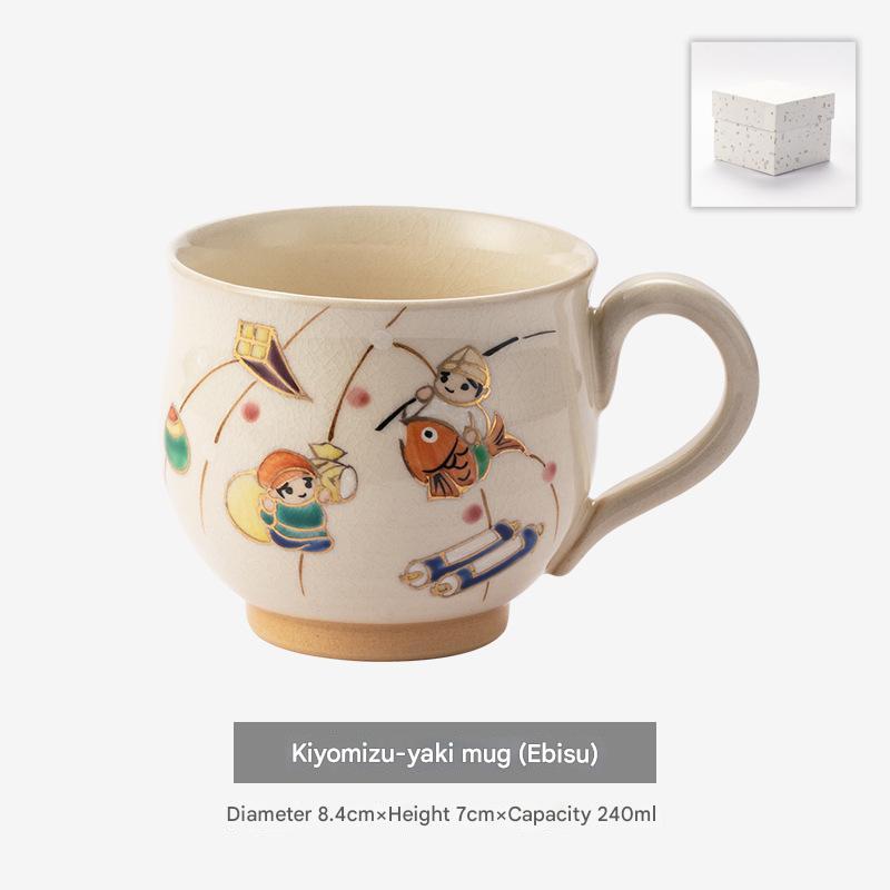 Whimsical Hand-Painted Ceramic Cups | Artistic Drinkware