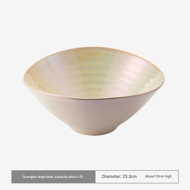 Artisan ceramic bowl with glossy finish