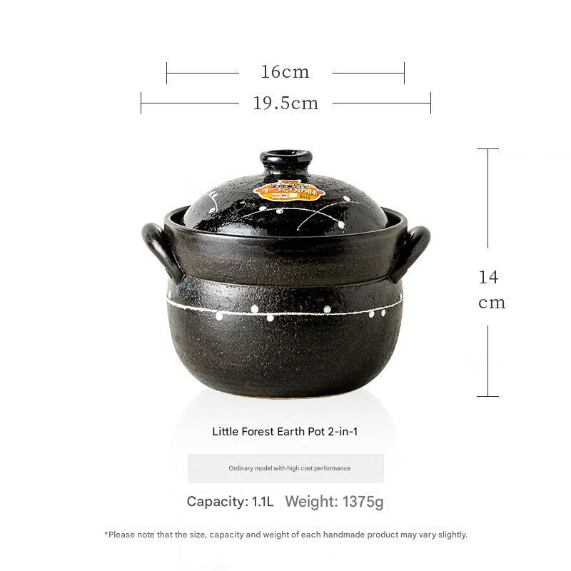 Wan Gu-yaki Japanese Earthen Casserole Pot – Double Layer Design