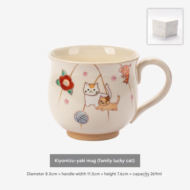 Whimsical Hand-Painted Ceramic Cups | Artistic Drinkware