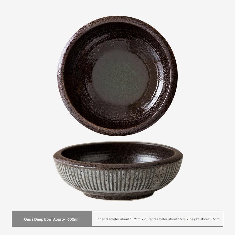 Elegant Deep Ceramic Bowl - Timeless & Durable Design