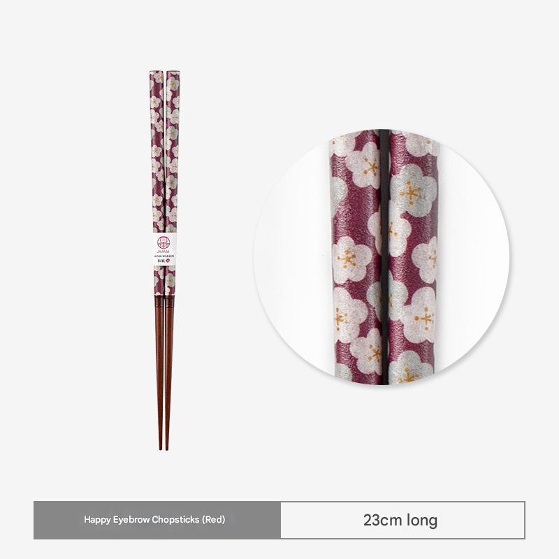 Handmade Cherry Blossom Wooden Chopsticks Set