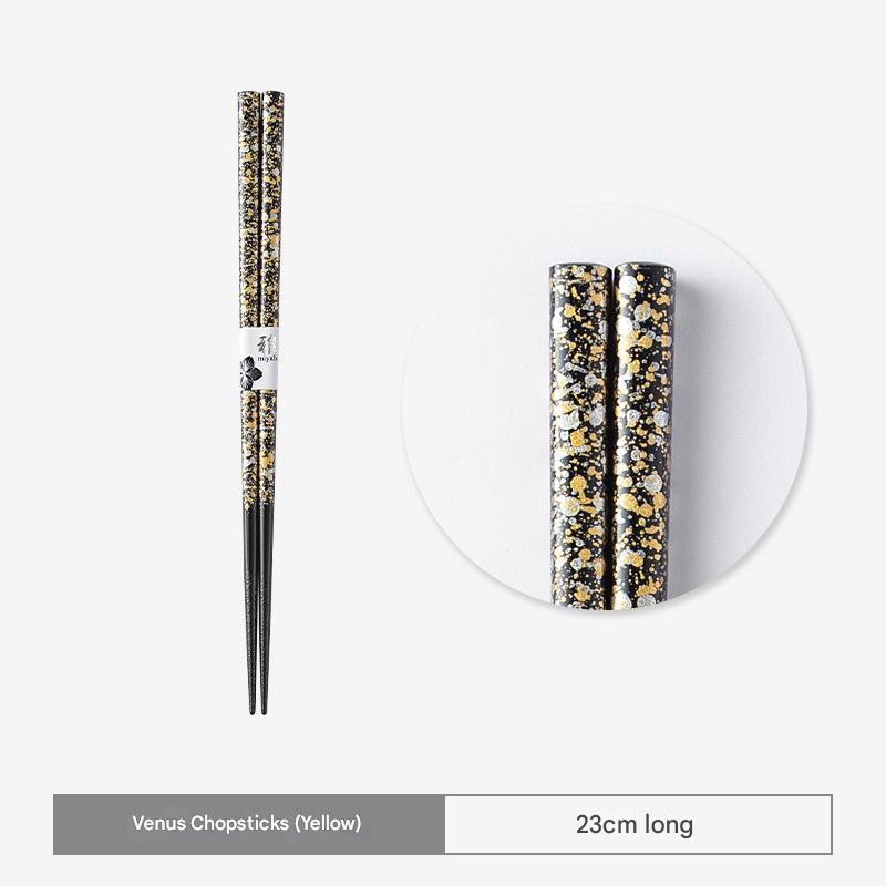 Premium Lacquered Gold Chopsticks – Elegant & Durable