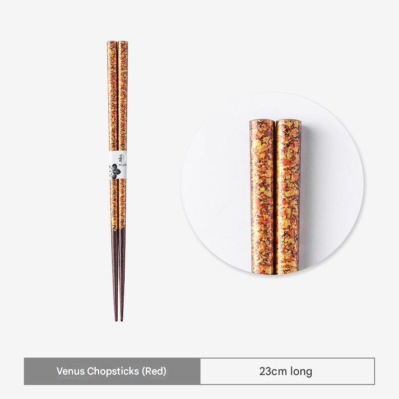 Premium Lacquered Gold Chopsticks – Elegant & Durable