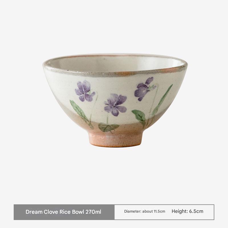 Minoware Hand-Painted Ceramic Ramen Bowls with Floral Designs | Elegant Dining