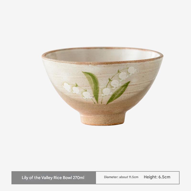 Minoware Hand-Painted Ceramic Ramen Bowls with Floral Designs | Elegant Dining