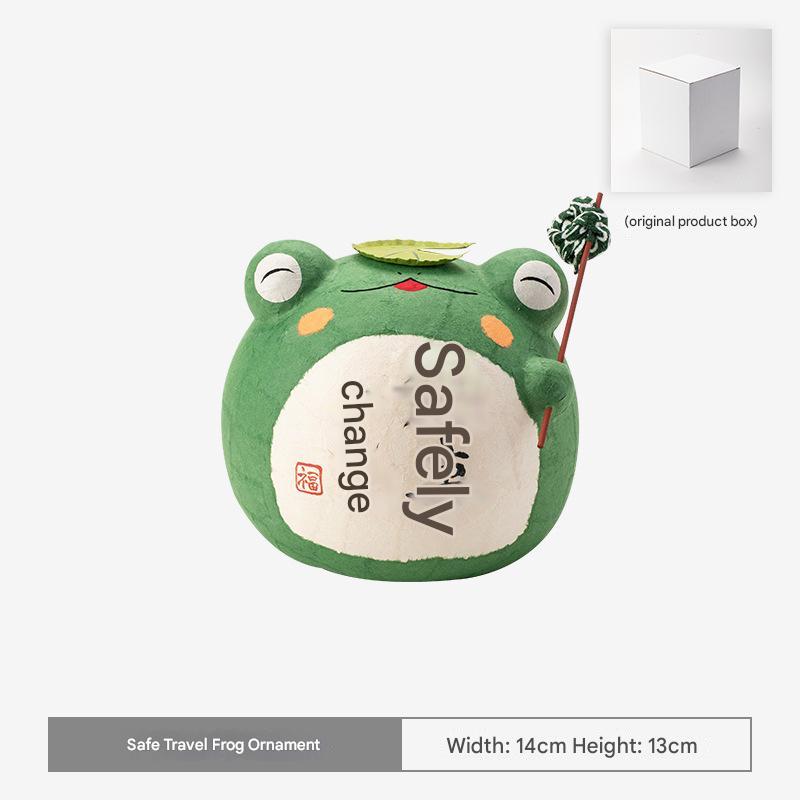 Japanese Travel Peace Frog Ceramic Ornaments - Cute & Symbolic