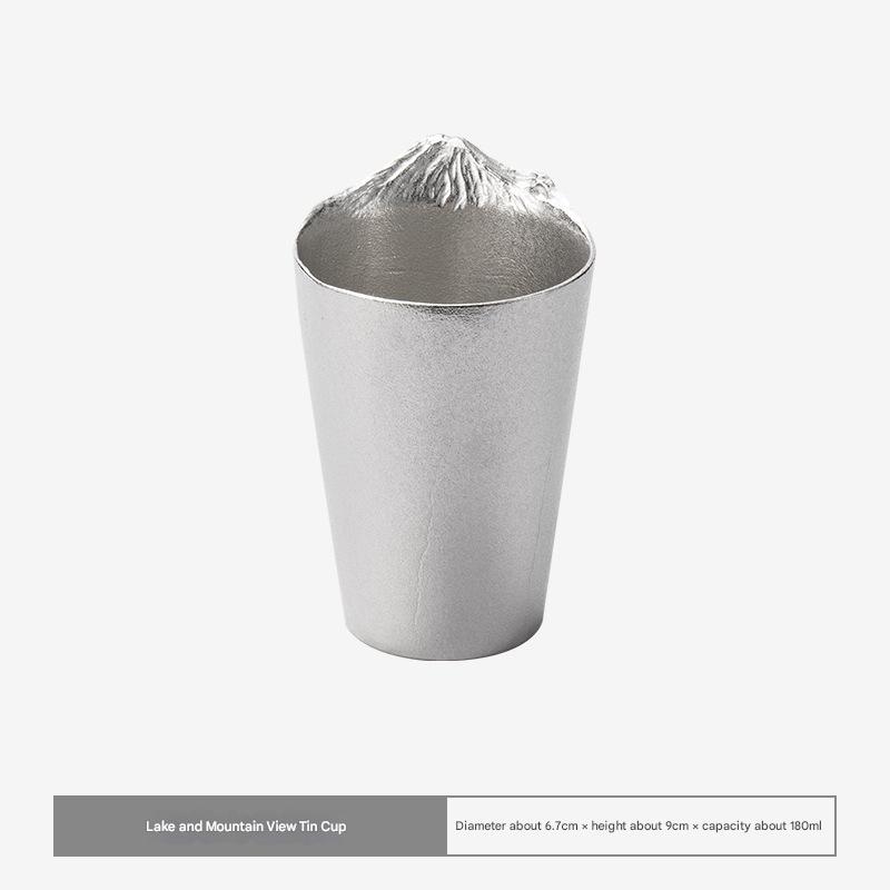 Japanese Fuji Mountain Tin Beer Cup – Handcrafted Elegance