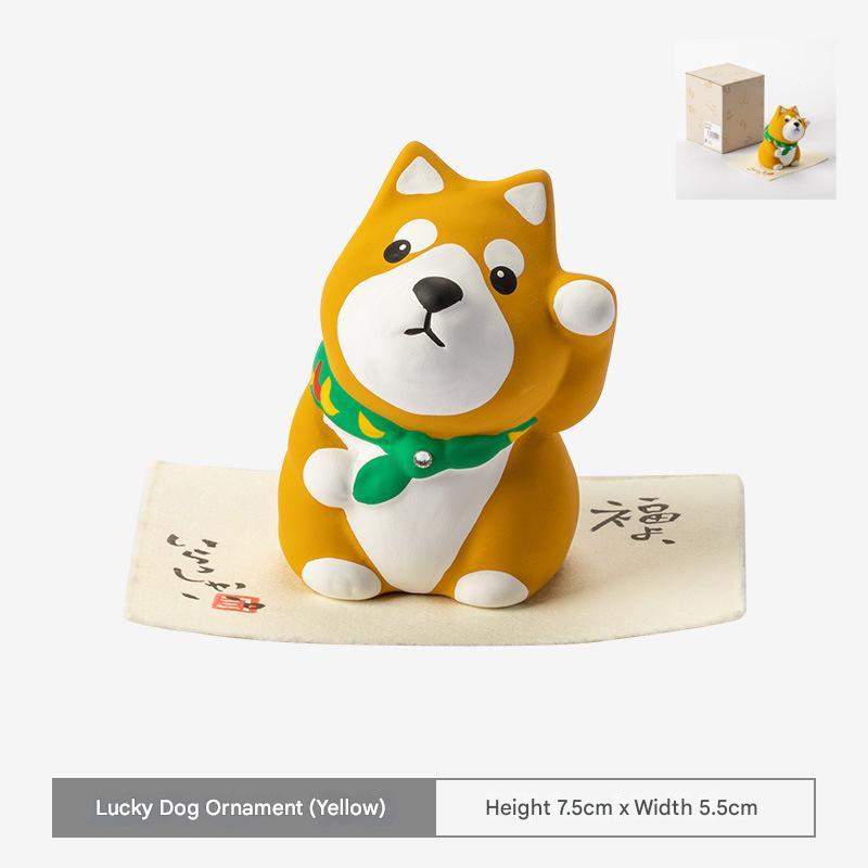 Adorable Japanese Shiba Inu & Lucky Cat Figurines – Décor & Gifts