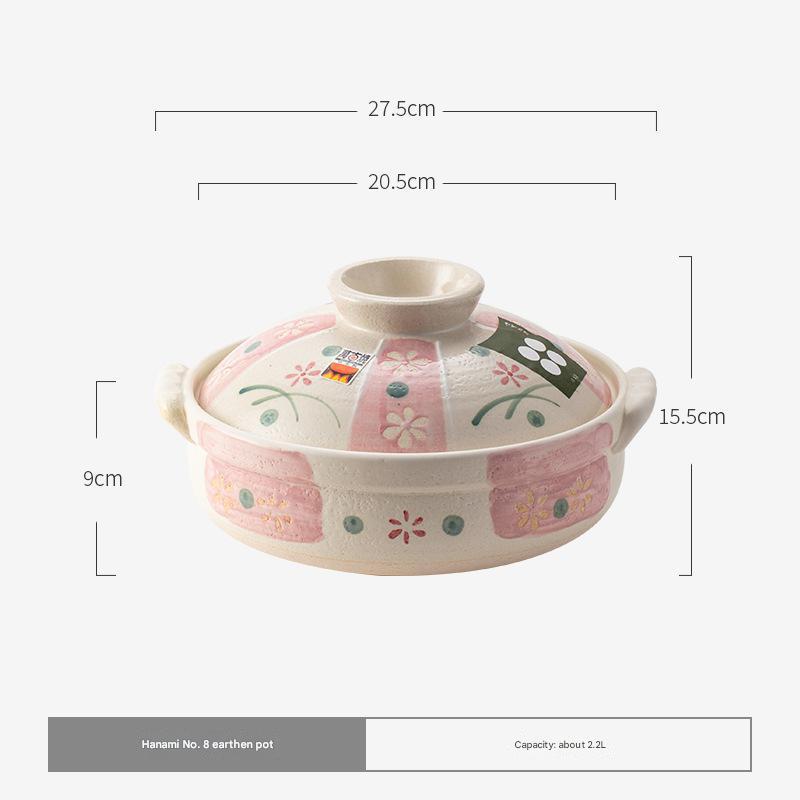 Japanese Ceramic Casserole Pot – Elegant & Heat-Resistant