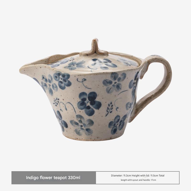 Handcrafted Ceramic Teapot Set – Elegant Floral Design