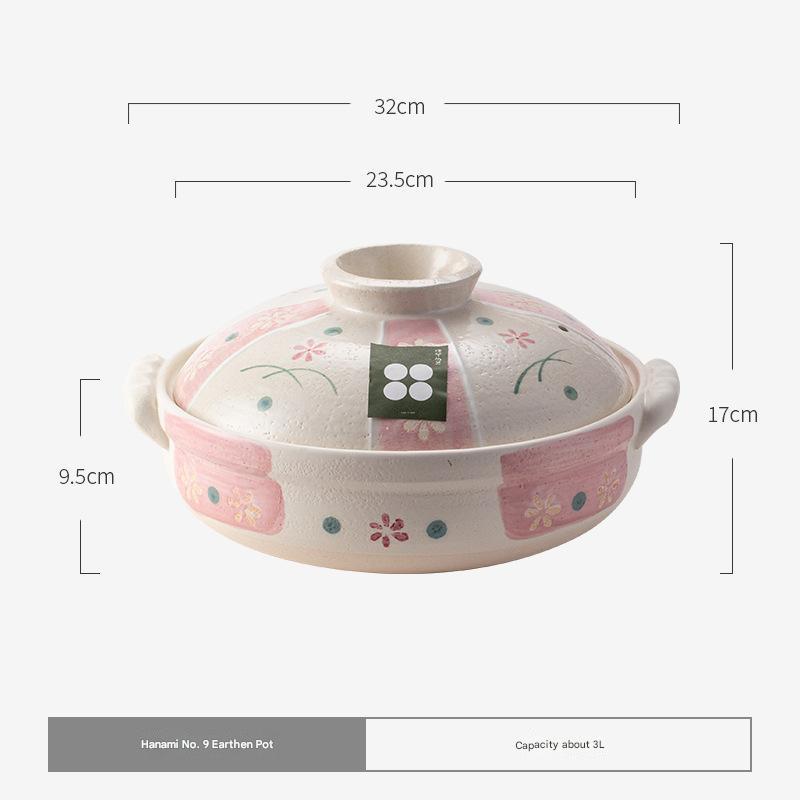 Japanese Ceramic Casserole Pot – Elegant & Heat-Resistant