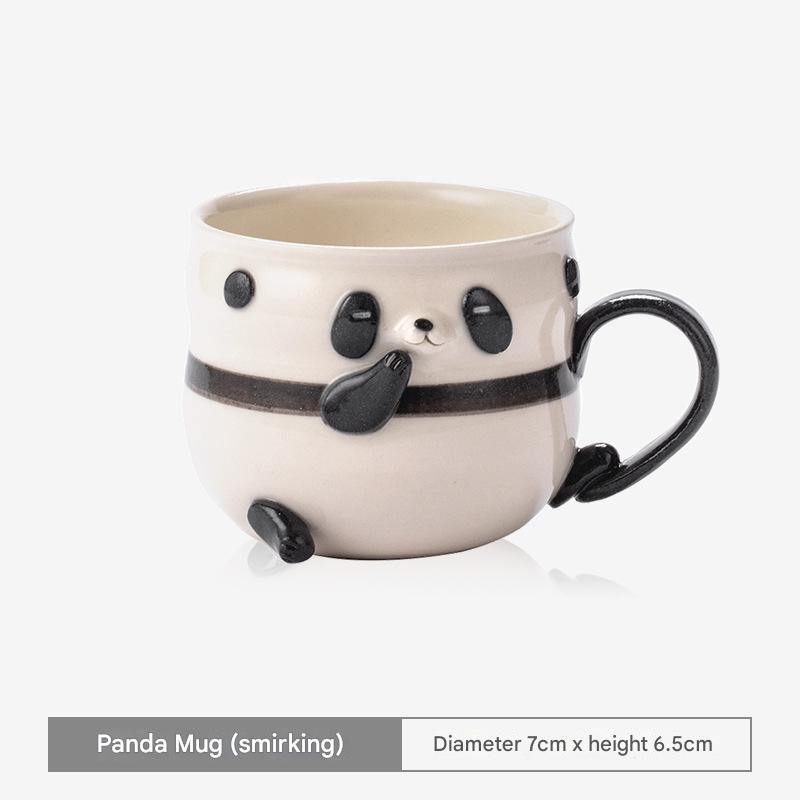 Adorable Panda Ceramic Cups | Cute 3D Coffee Mugs