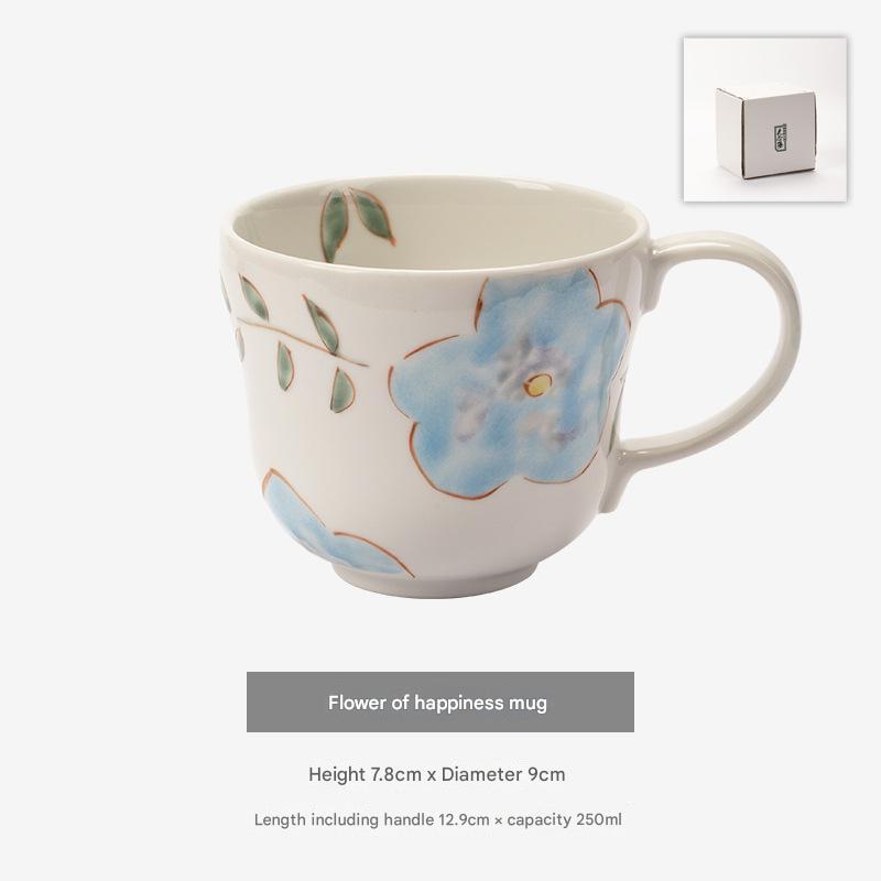 Artistic Hand-Painted Ceramic Mugs - Whimsical Designs