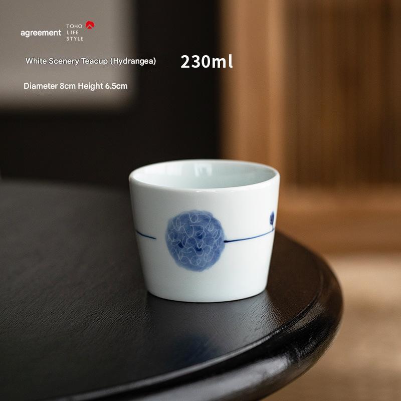 Japanese Blue and White Porcelain Tea Cups – Elegant & Durable