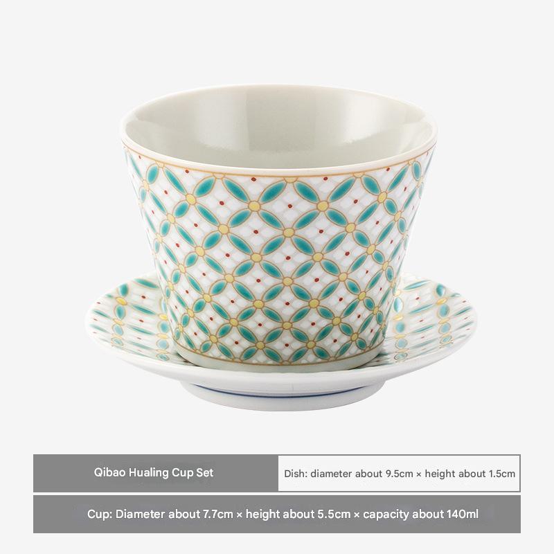 Stylish Geometric Ceramic Cup | Artistic Drinkware